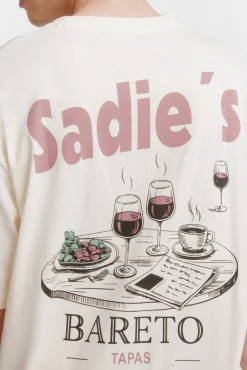 T-shirt com estampado de bar