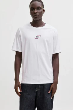 T-shirt com logo na frente