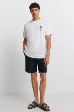 T-shirt com logo Springfield collage