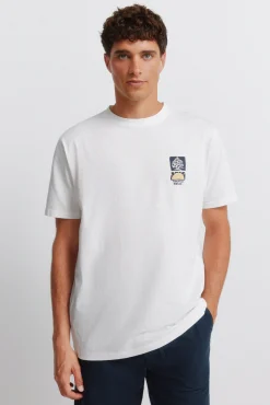 T-shirt com logo Springfield collage