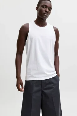 T-shirt de alças com estampado nas costas