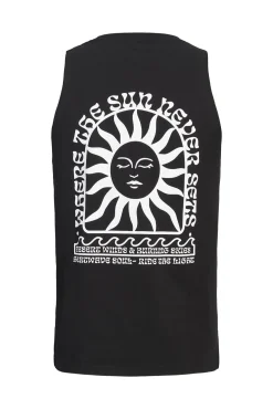 T-shirt de alças com estampado nas costas