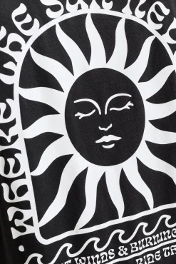T-shirt de alças com estampado nas costas