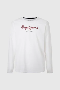 T-shirt de manga comprida com logo