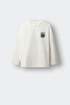 T-shirt de manga comprida Japão Bicicleta criança