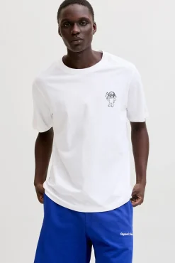 T-shirt de manga curta estampada