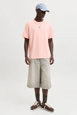 T-shirt de manga curta estampada