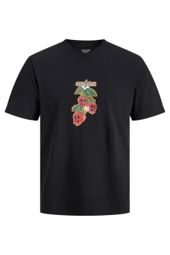T-shirt de manga curta estampada