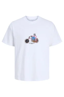 T-shirt de manga curta estampada