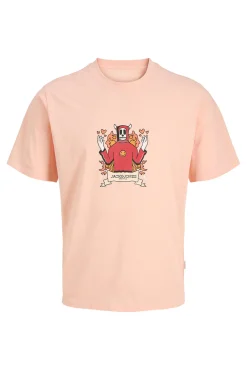 T-shirt de manga curta estampada