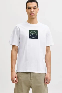 T-shirt de manga curta estampada