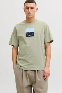 T-shirt de manga curta estampada