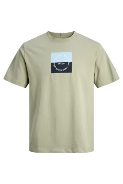 T-shirt de manga curta estampada