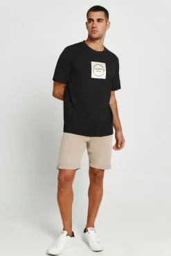 T-shirt de manga curta estampada