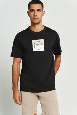 T-shirt de manga curta estampada