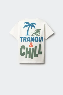T-shirt de manga curta "Tranqui & Chill" menino