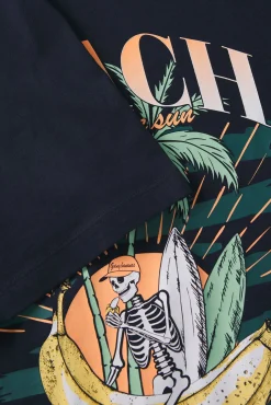 T-shirt em algodão estampada