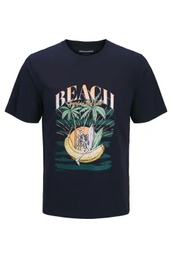 T-shirt em algodão estampada