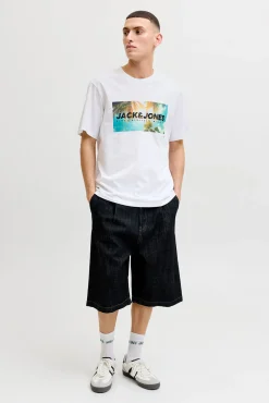 T-shirt em algodão estampada