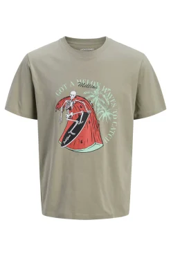 T-shirt em algodão estampada