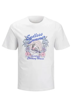 T-shirt em algodão estampada