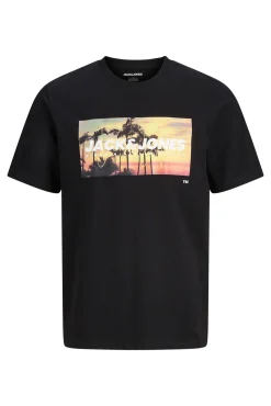 T-shirt em algodão estampada