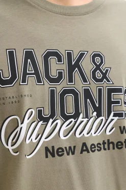 T-shirt em algodão estampada