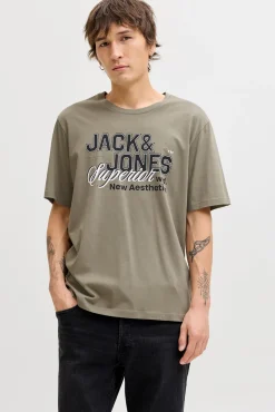 T-shirt em algodão estampada