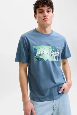 T-shirt em algodão estampada