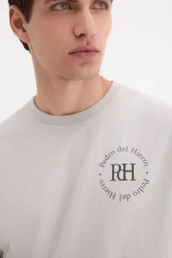 T-shirt estampada com logo