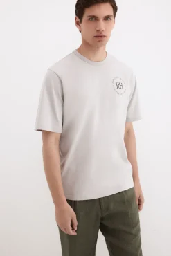 T-shirt estampada com logo