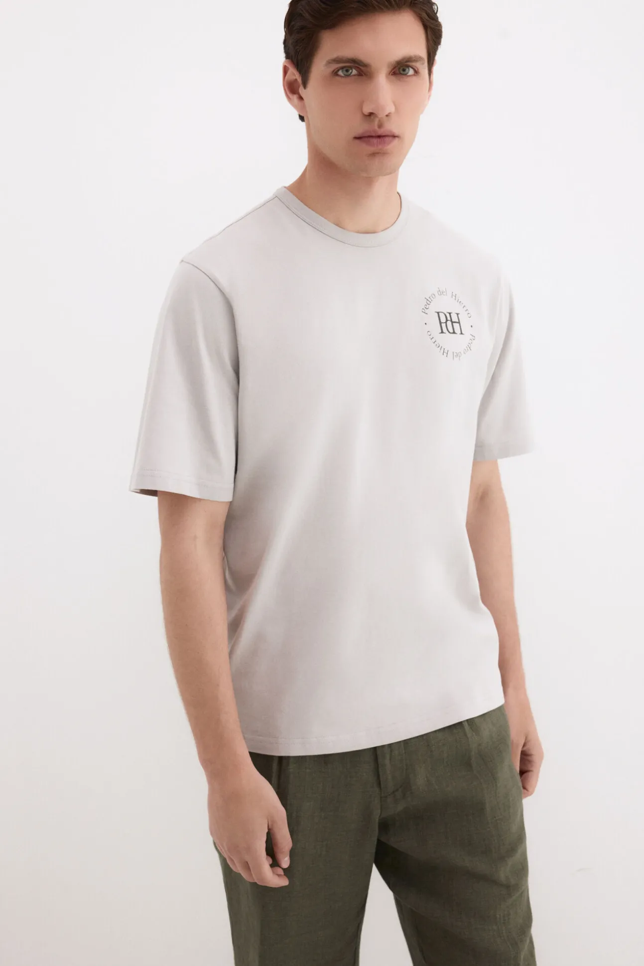T-shirt estampada com logo