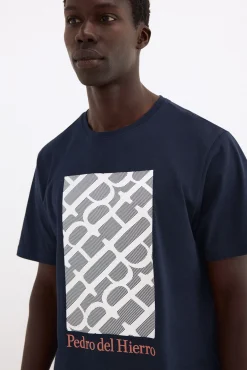 T-shirt estampada com logo