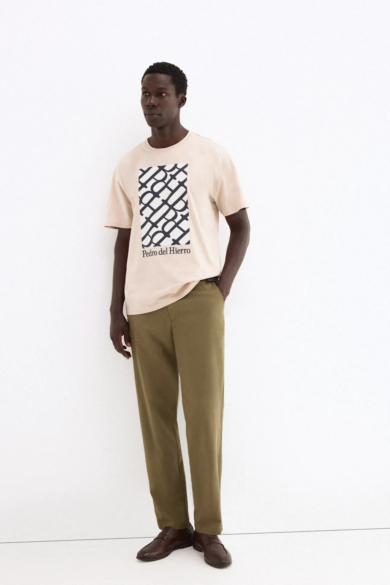 T-shirt estampada com logo