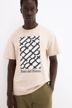 T-shirt estampada com logo