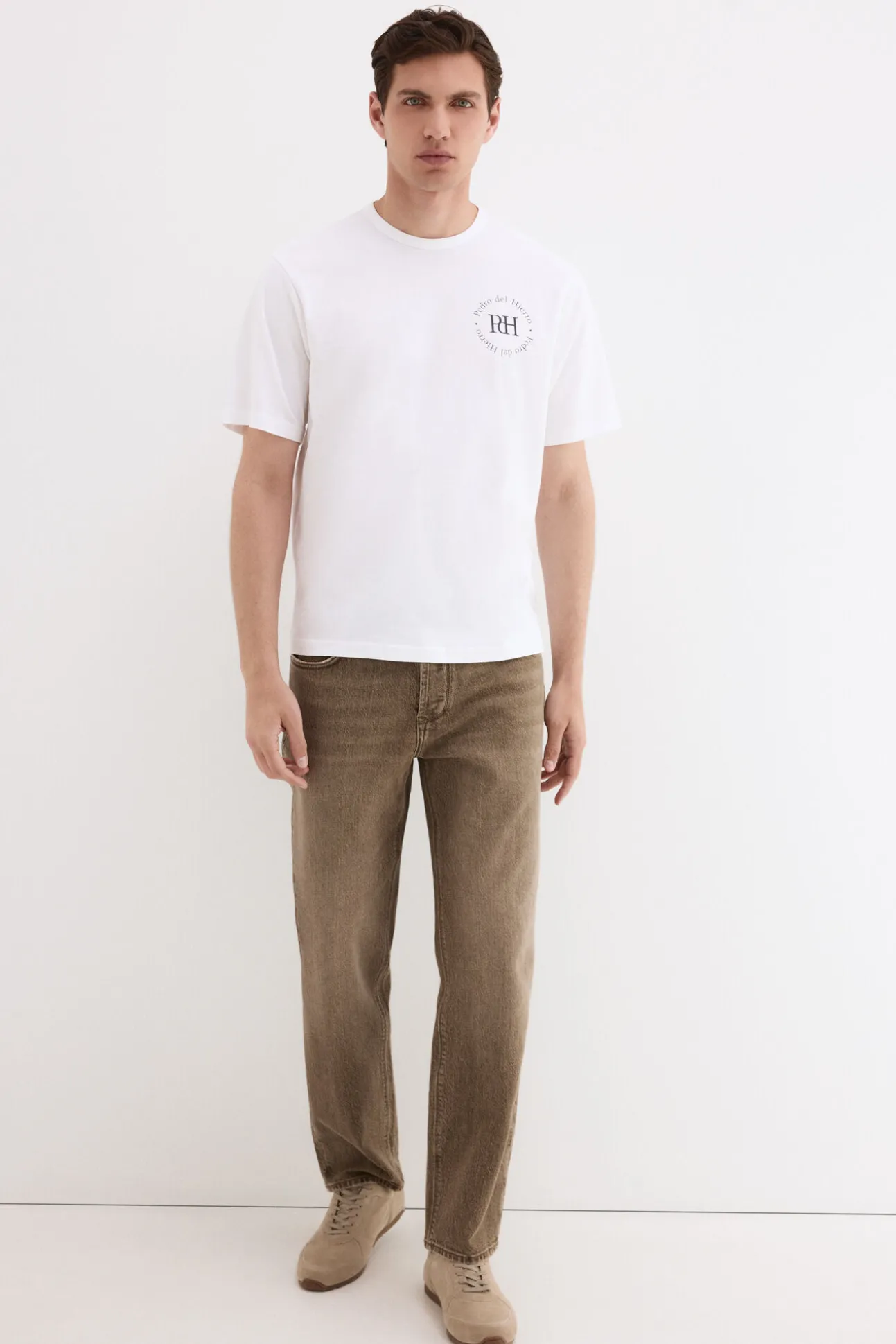 T-shirt estampada com logo