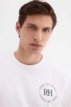 T-shirt estampada com logo
