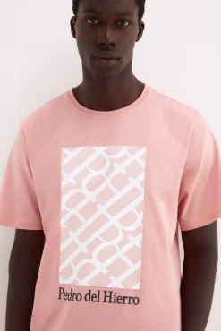 T-shirt estampada com logo