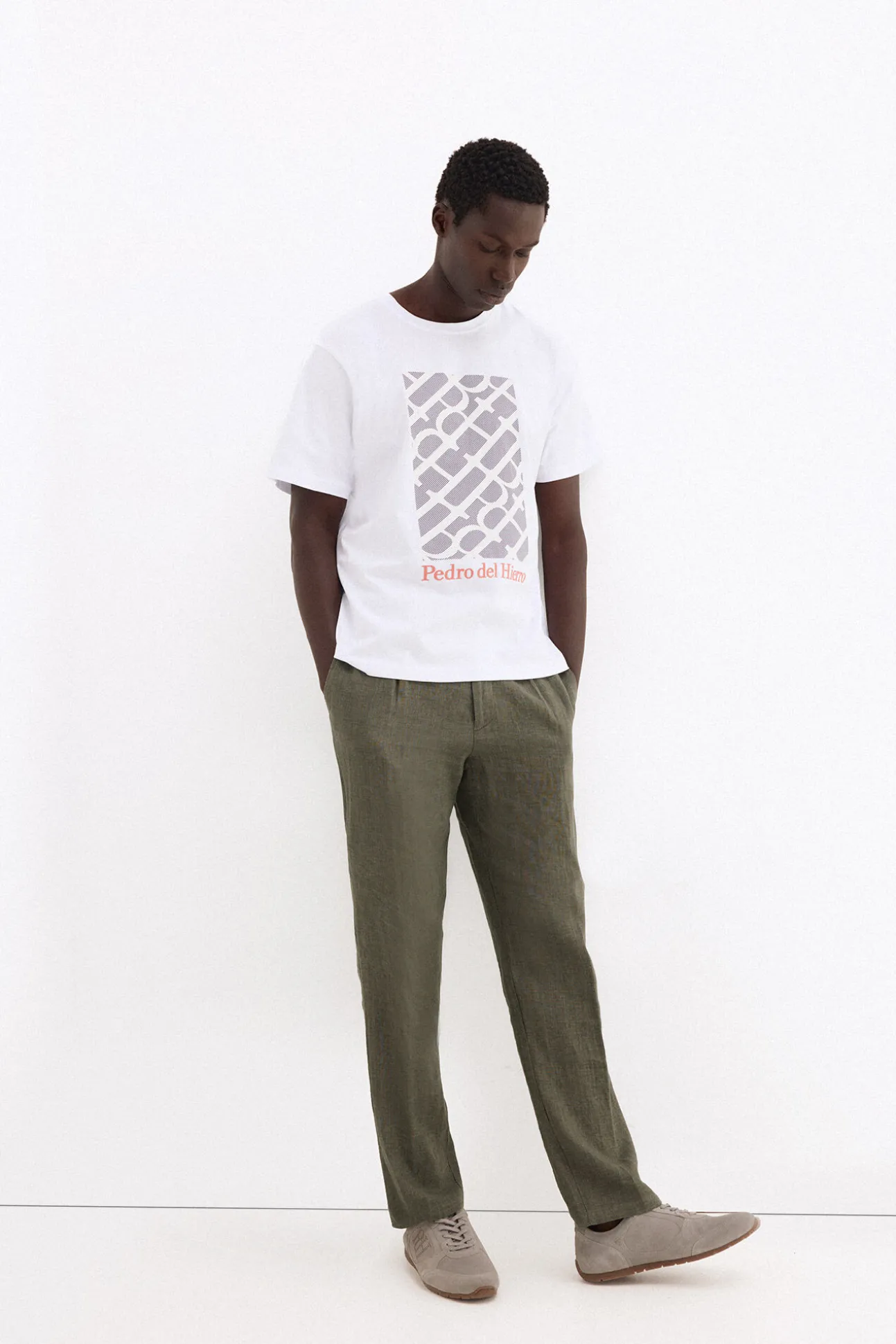 T-shirt estampada com logo