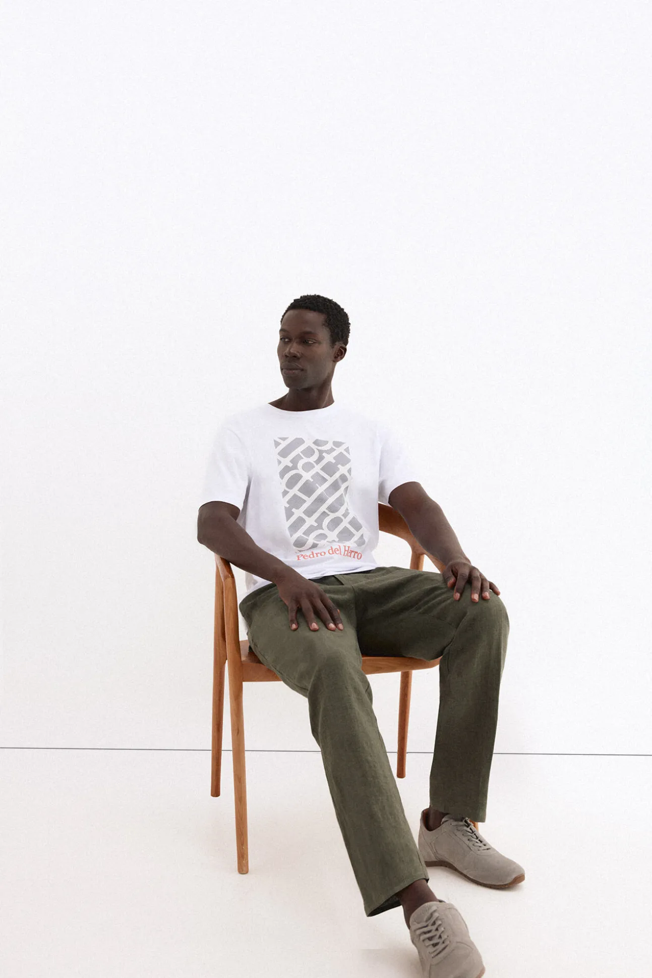 T-shirt estampada com logo