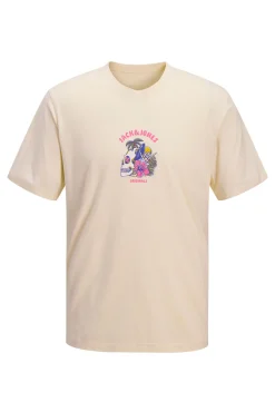 T-shirt estampada em algodão