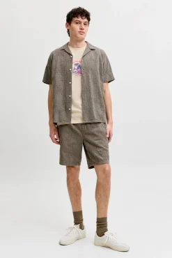 T-shirt estampada em algodão