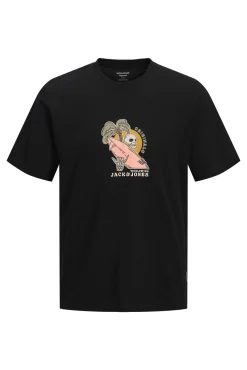 T-shirt estampada em algodão
