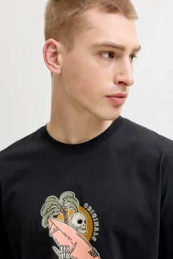 T-shirt estampada em algodão