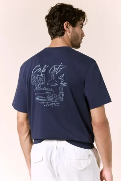 T-shirt gráfica lavada