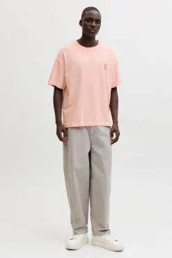 T-shirt loose em algodão