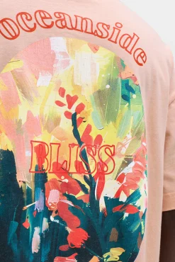 T-shirt loose em algodão