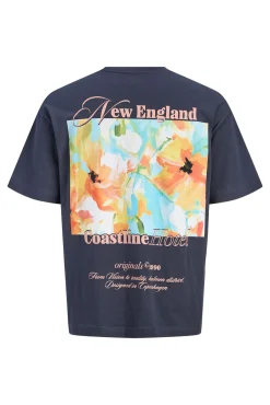 T-shirt loose em algodão