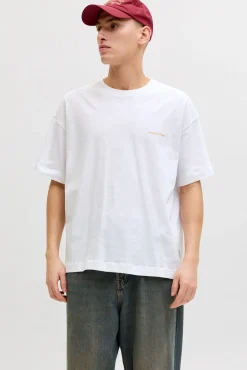 T-shirt loose em algodão