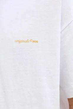 T-shirt loose em algodão